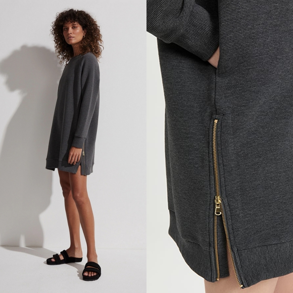 NWT Varley Albret Lounge Sweater Tunic Dress - Picture 2 of 15